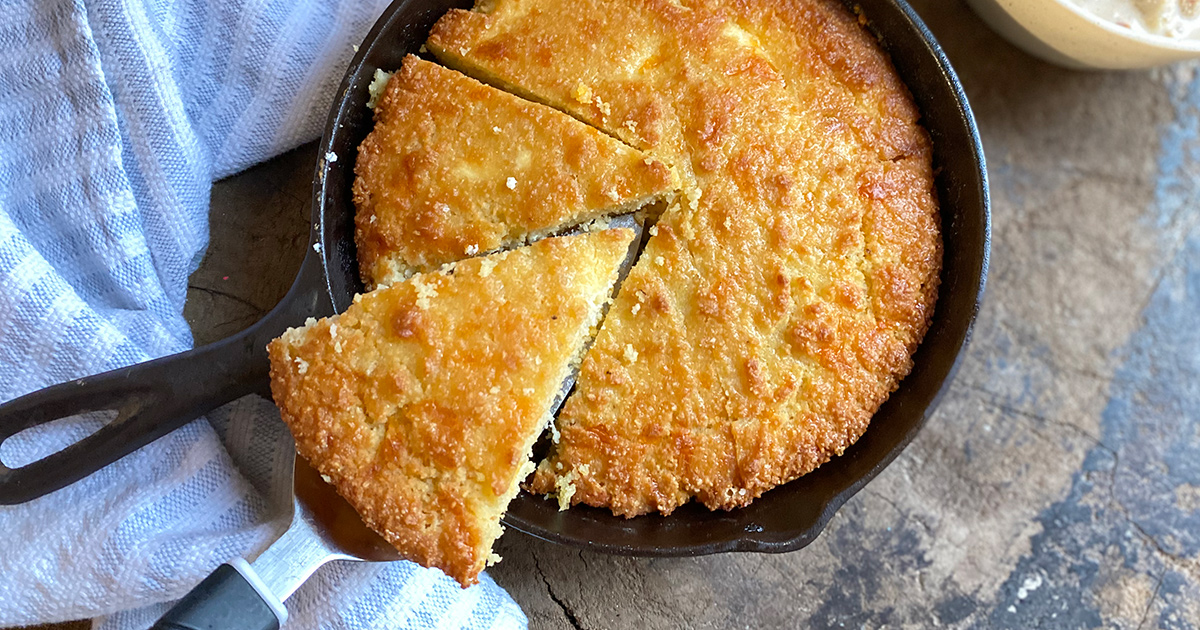 Delicious keto cornbread.