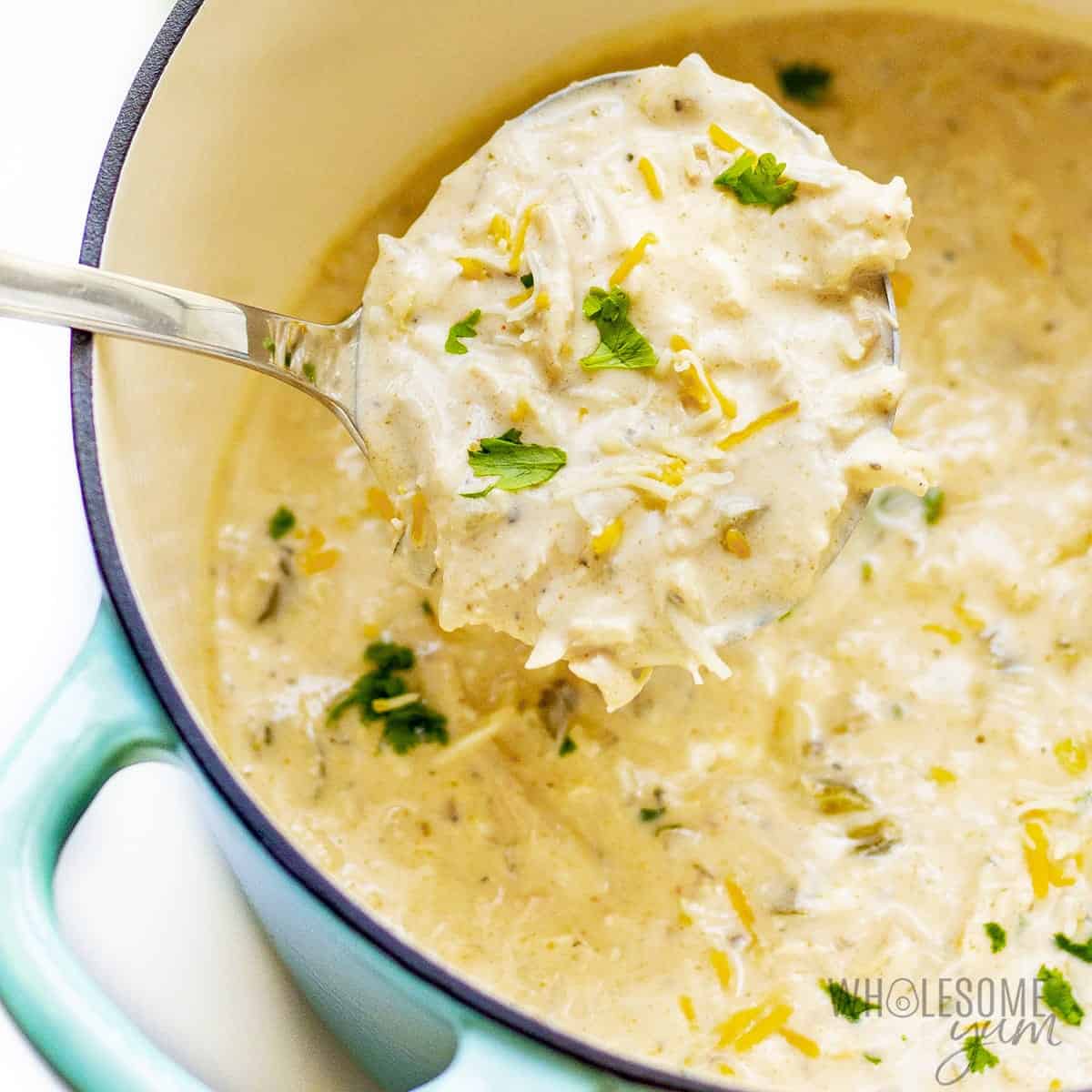 Creamy Keto White Chicken Chili