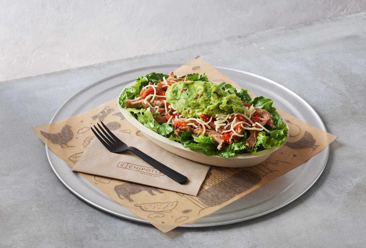 Delicious low carb meals at Chipotle for keto diet